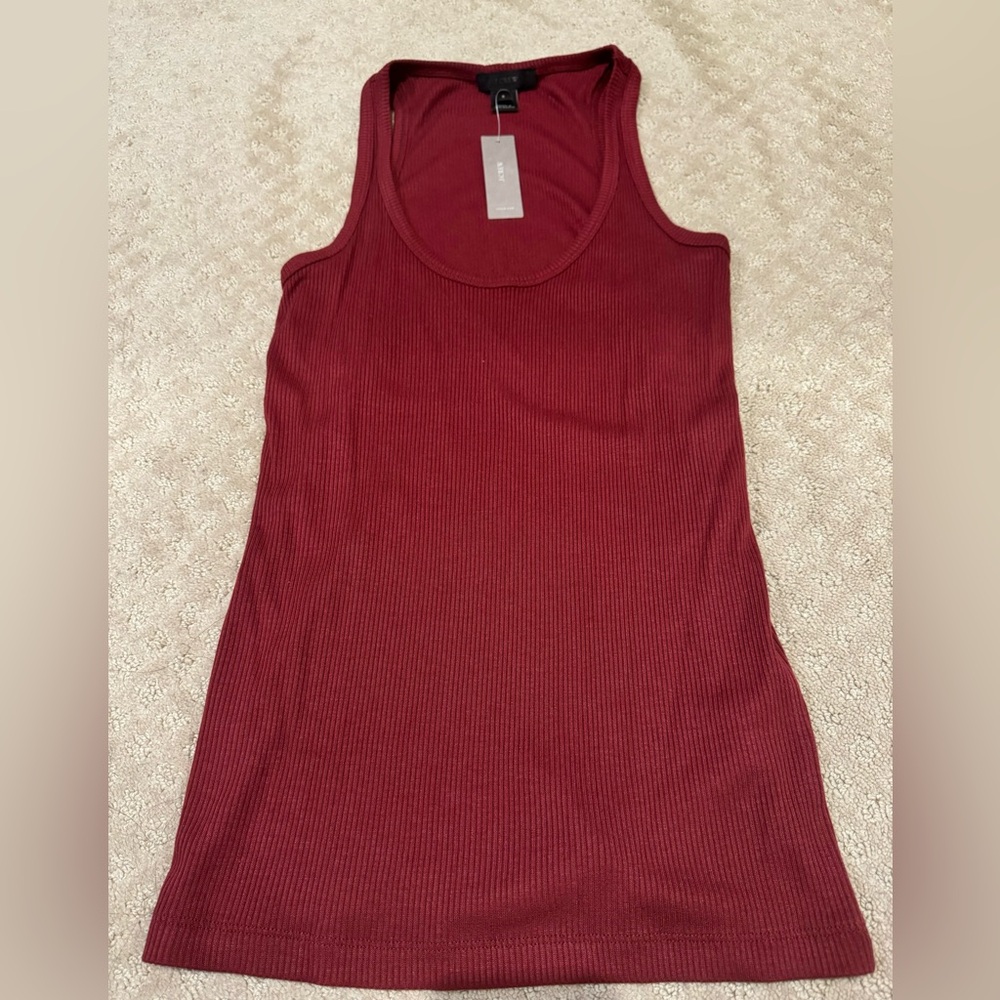 J Crew Women’s Favorite Tank Top - Maroon, size S